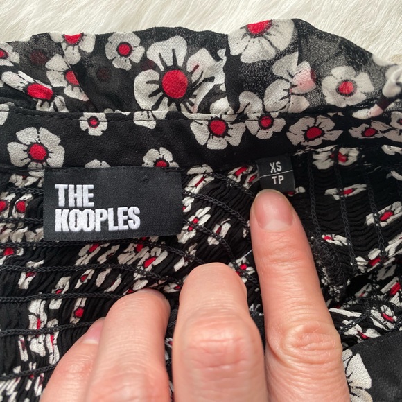 The Kooples Floral Blouse Ruffled Long Sleeve - Picture 4 of 10